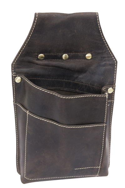 Kellnertasche für Kellnerbörse Köcher in Volllederausstattung LEAS im Vintage-Stil in Echt-Leder, braun